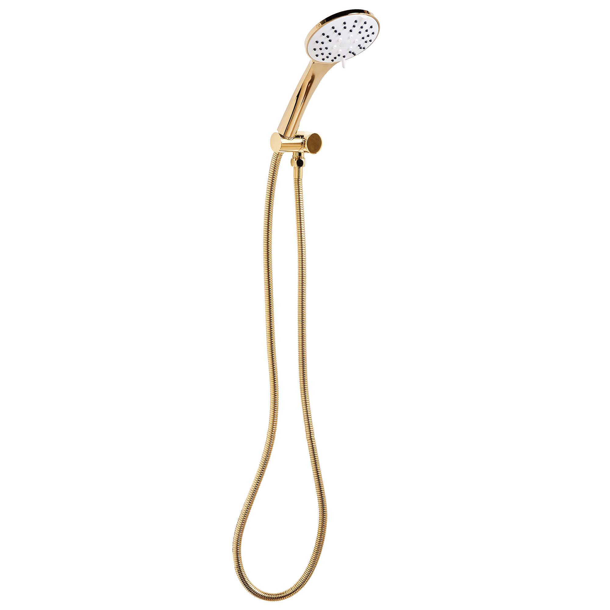 Duschhuvud och slangkit CHURUN 4 strållägen Guld