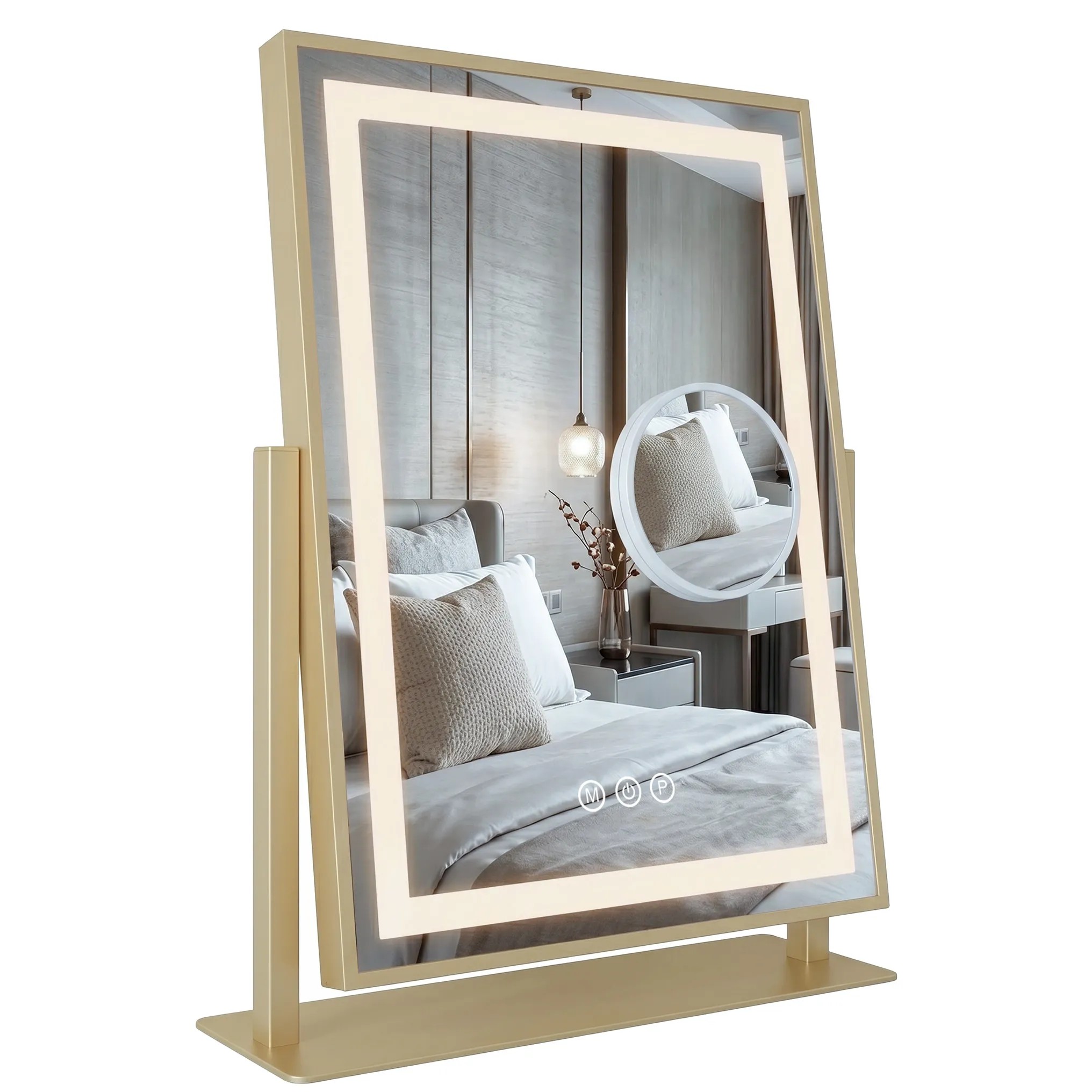 REA spegel Lumi 30x40 LED Guld 8,5x36,5x47,5cm