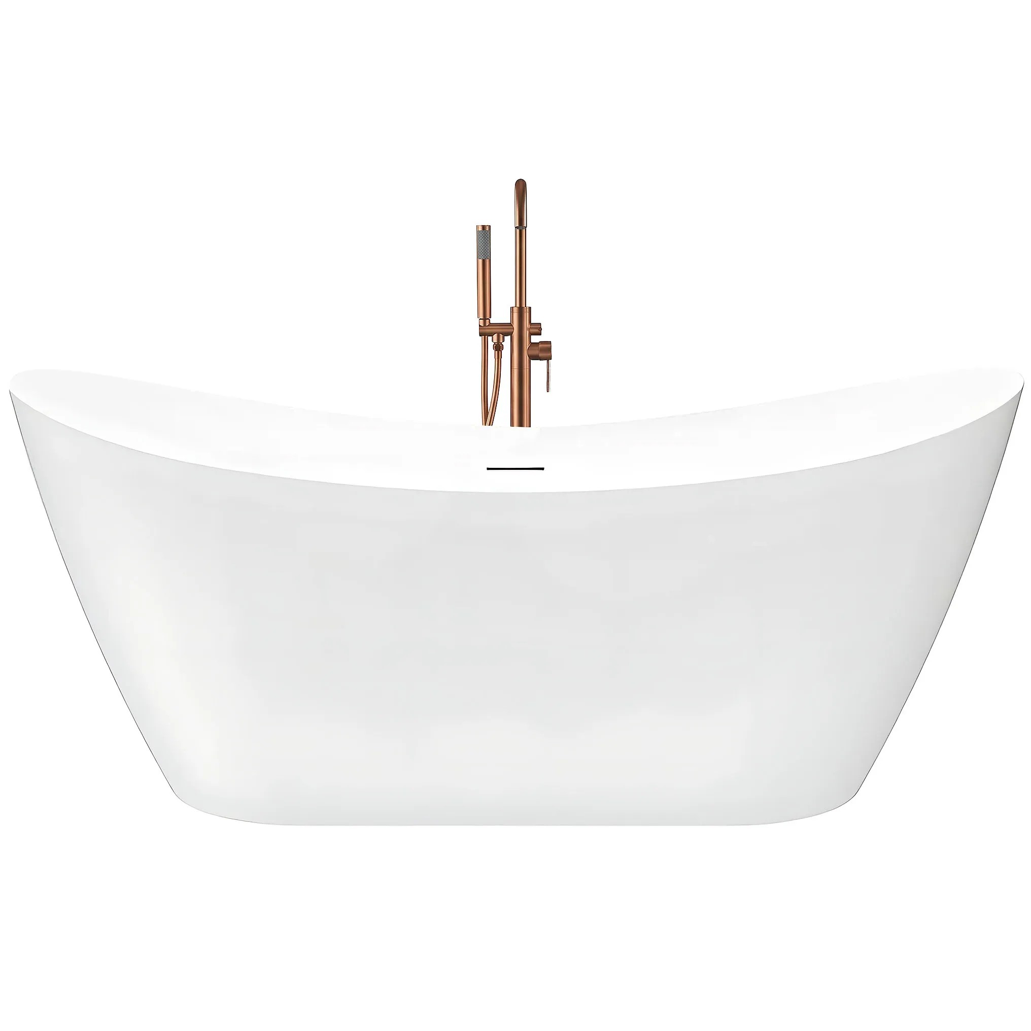 REA Fristående Badkar Ferrano Slim 180 Vit, 180x80x74,5cm