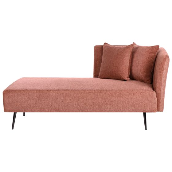 Högervänd schäslong RIOM Ljusröd