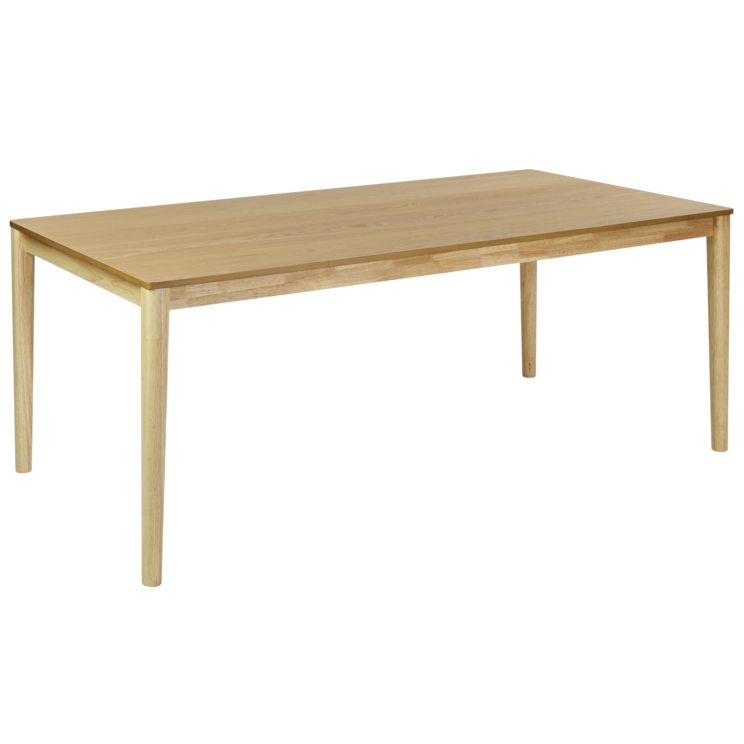 Matbord ERMELO Naturlig askfanér 200 cm 100 cm