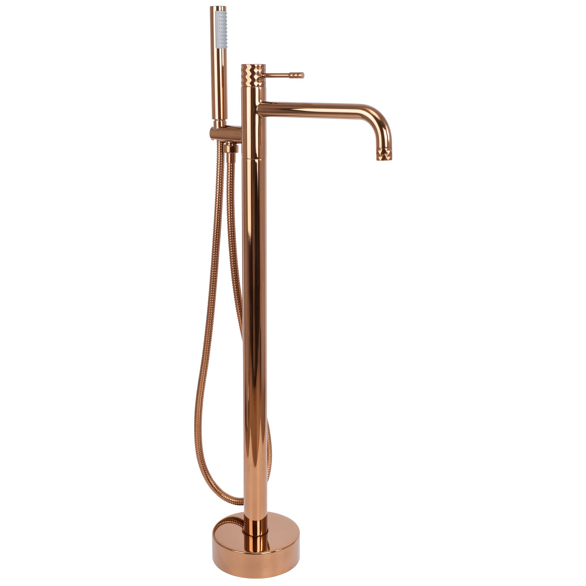 REA golvmonterad badkarsblandare Lungo Diamond , Koppar, 23,5x16x88cm