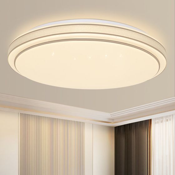 NETTLIFE LED - taklampa, Ø 27 cm modern, stjärnklar sovrumslampa, 12 W, varmvit, rund glödlampa. Kökslampa för hallen.