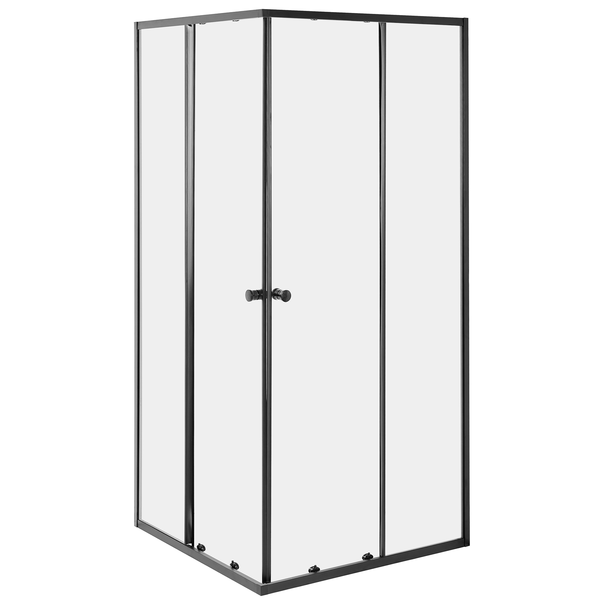 Duschväggar HUAPI 900 x 900 x 1900 mm Svart