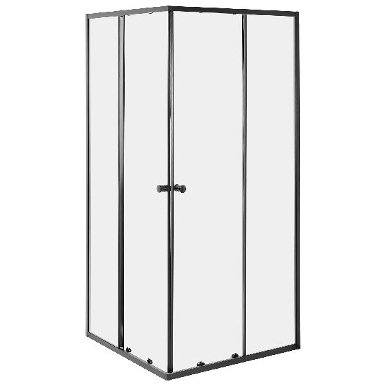 Duschväggar HUAPI 900 x 900 x 1900 mm Svart