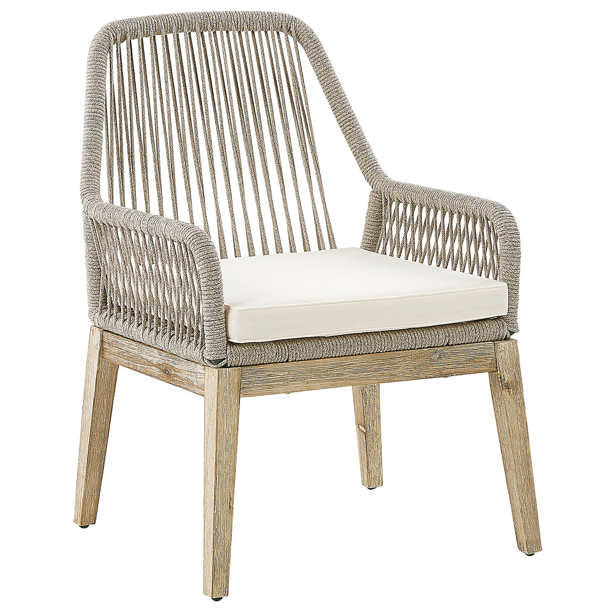 Set med 2 stolar med dynor OLBIA Off-White