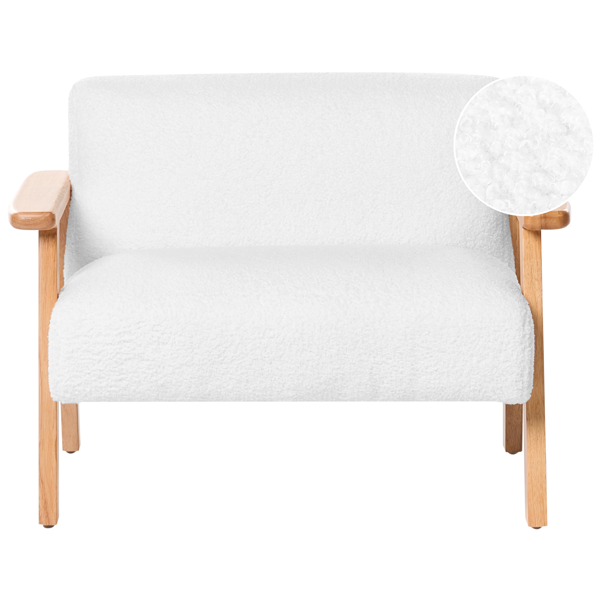 Barnsoffa LALMO Bouclé Vit
