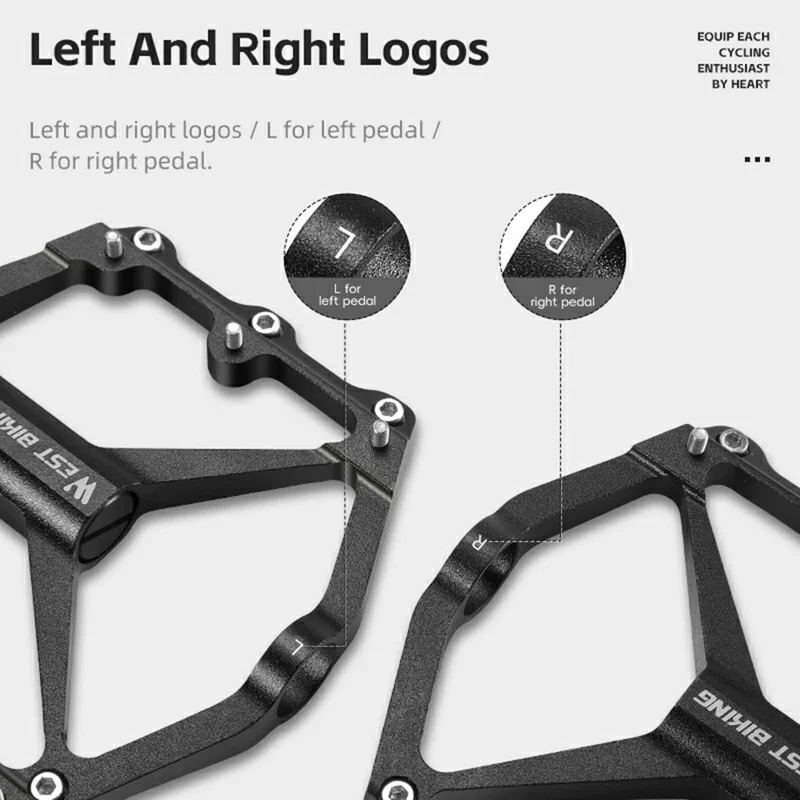 Pedaler cykel legering aluminium lätt lager