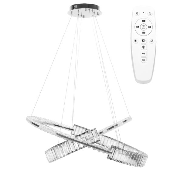 TOOLIGHT hängande taklampa LED APP1525-CP60/80 Krom 79x79x90cm