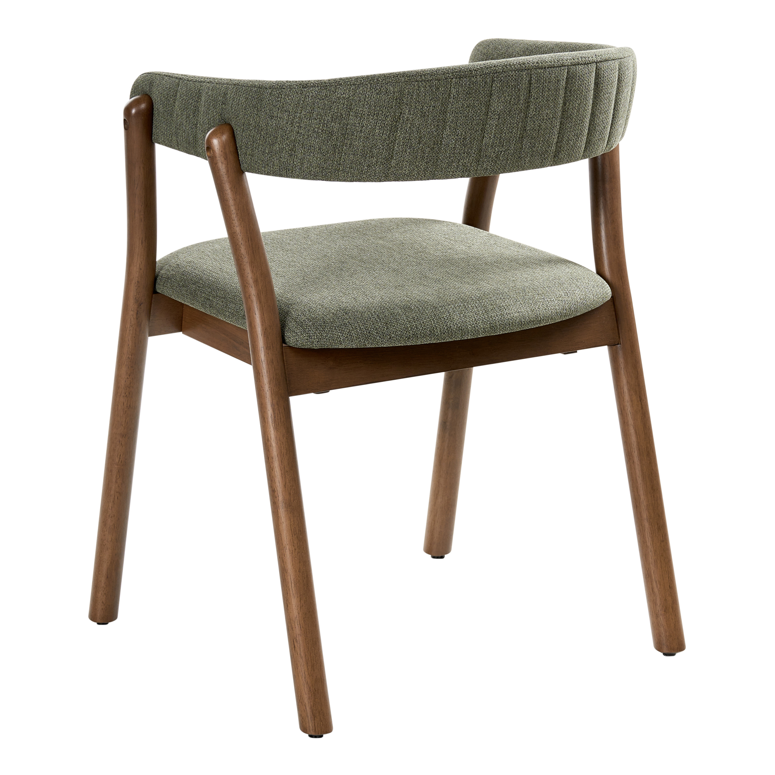 Set med 2 matstolar MYLO Mörkbrun/ Grön