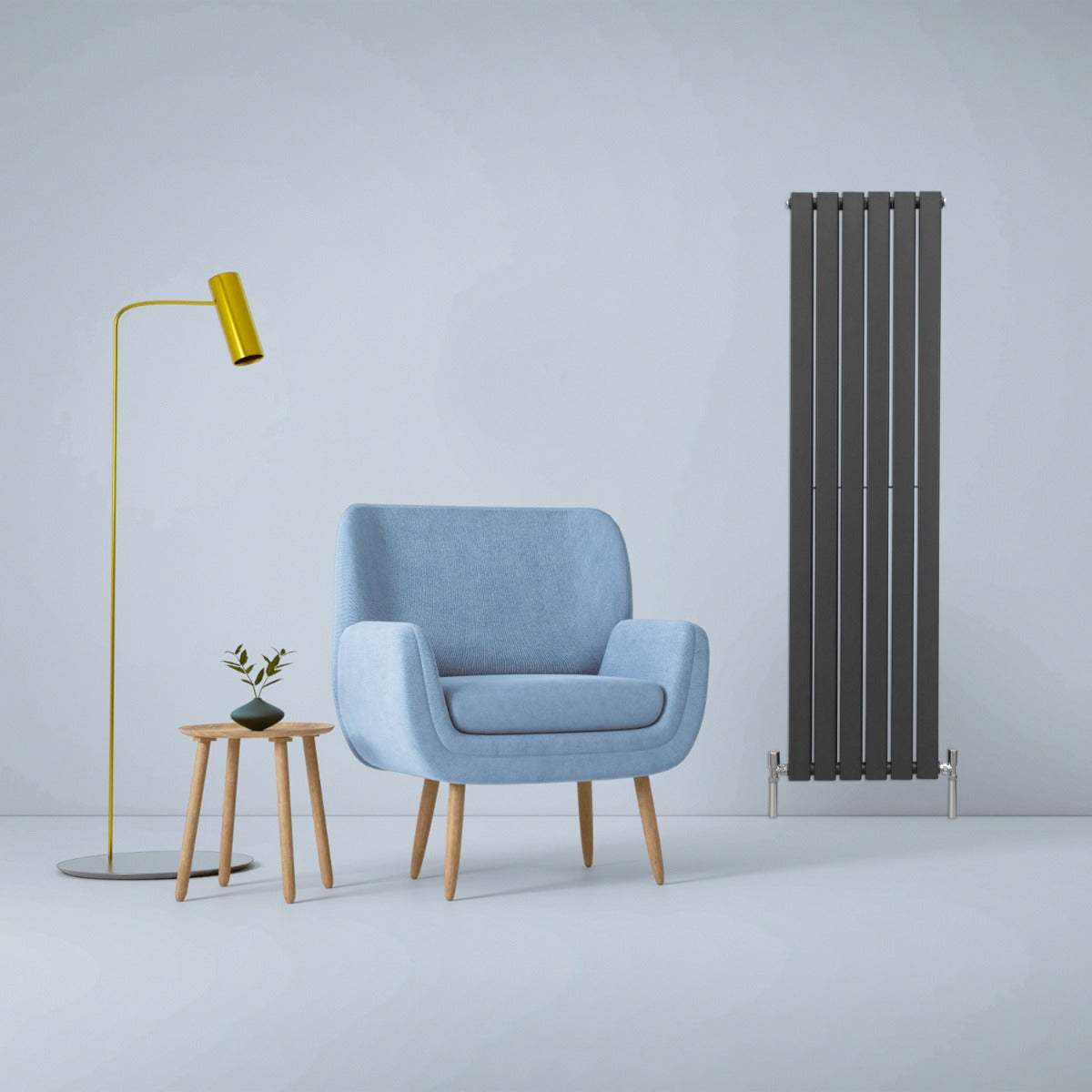 Design-plattelement antracitgrå 1600 mm x 420 mm