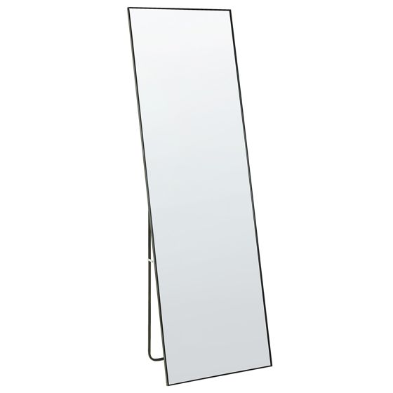 Golvspegel BEAUVAIS 156 cm Metall Svart