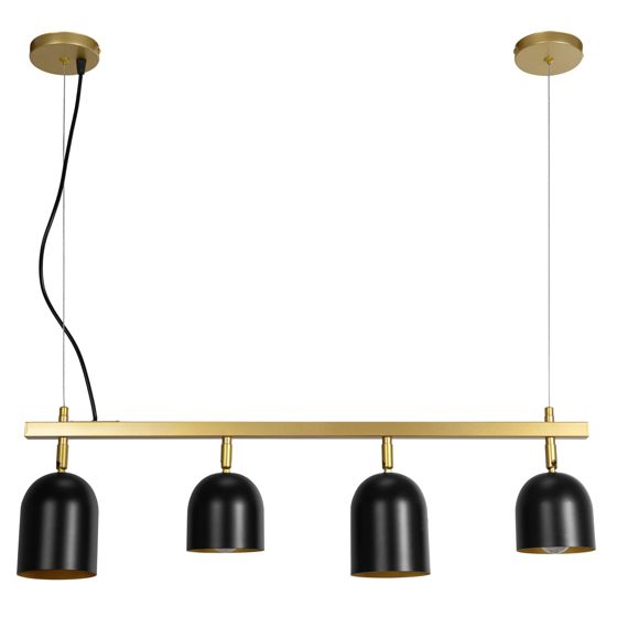 TOOLIGHT hängande taklampa APP1031-4CP Svart 74x10x20cm