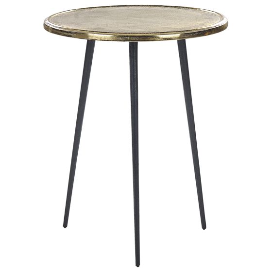 Sidobord TELFER Metall Guld