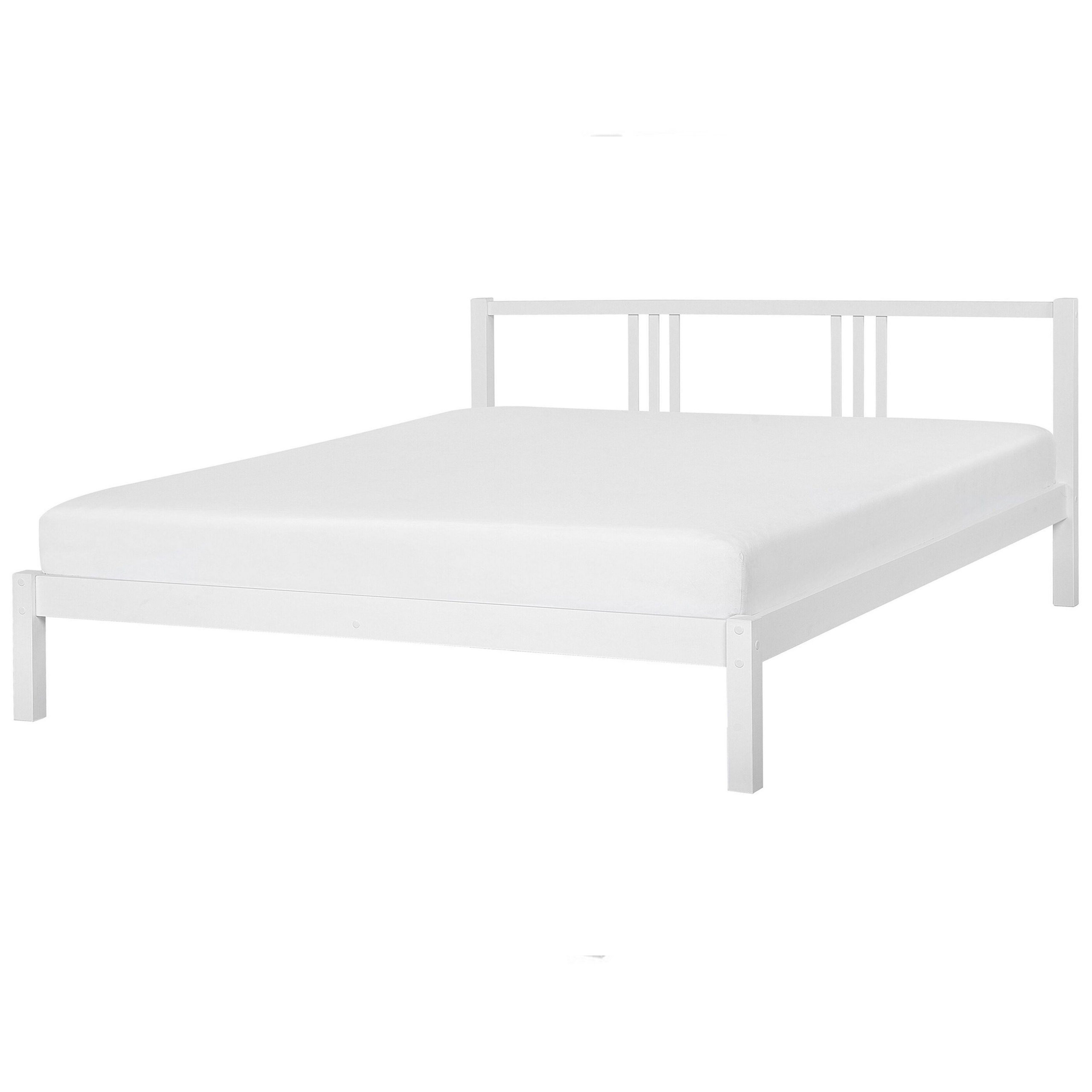 Säng med lamellram Furu VANNES 180 x 200 cm Vit