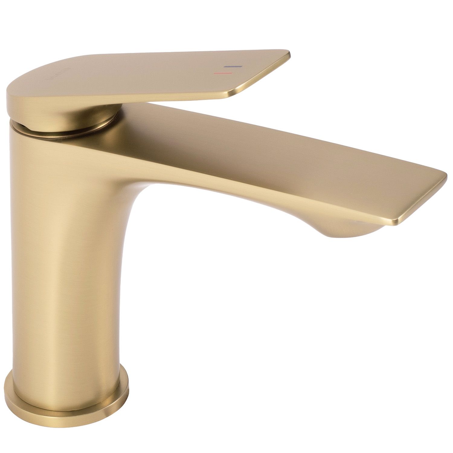 REA Tvättställsblandare AVALON Låg Borstat Guld, 17,5x4,2x16,5cm