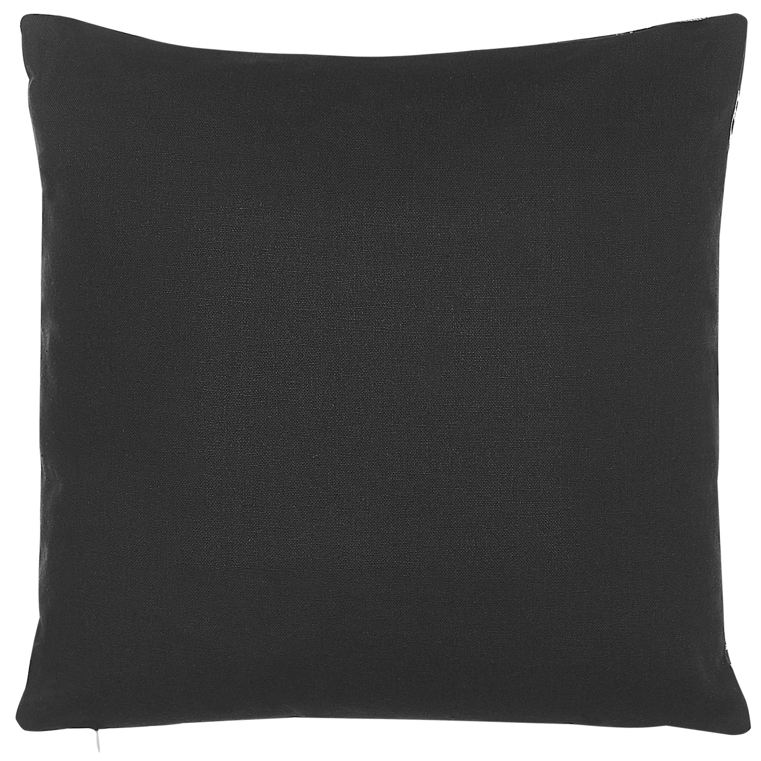 Set med 2 prydnadskuddar LEROY 45 x 45 cm Bomull Svart Julmotiv
