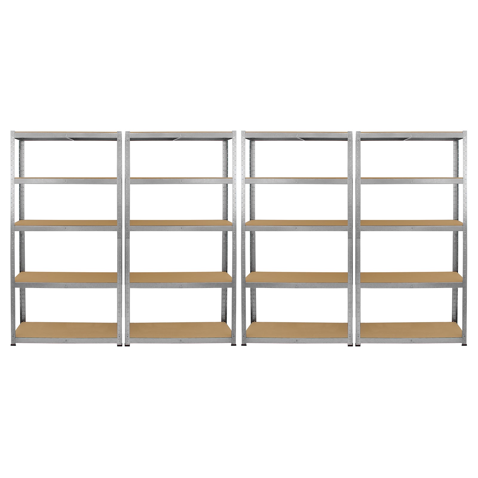 Galwix 90 cm hyllpaket: hörnhyllor och 4 garagehyllor