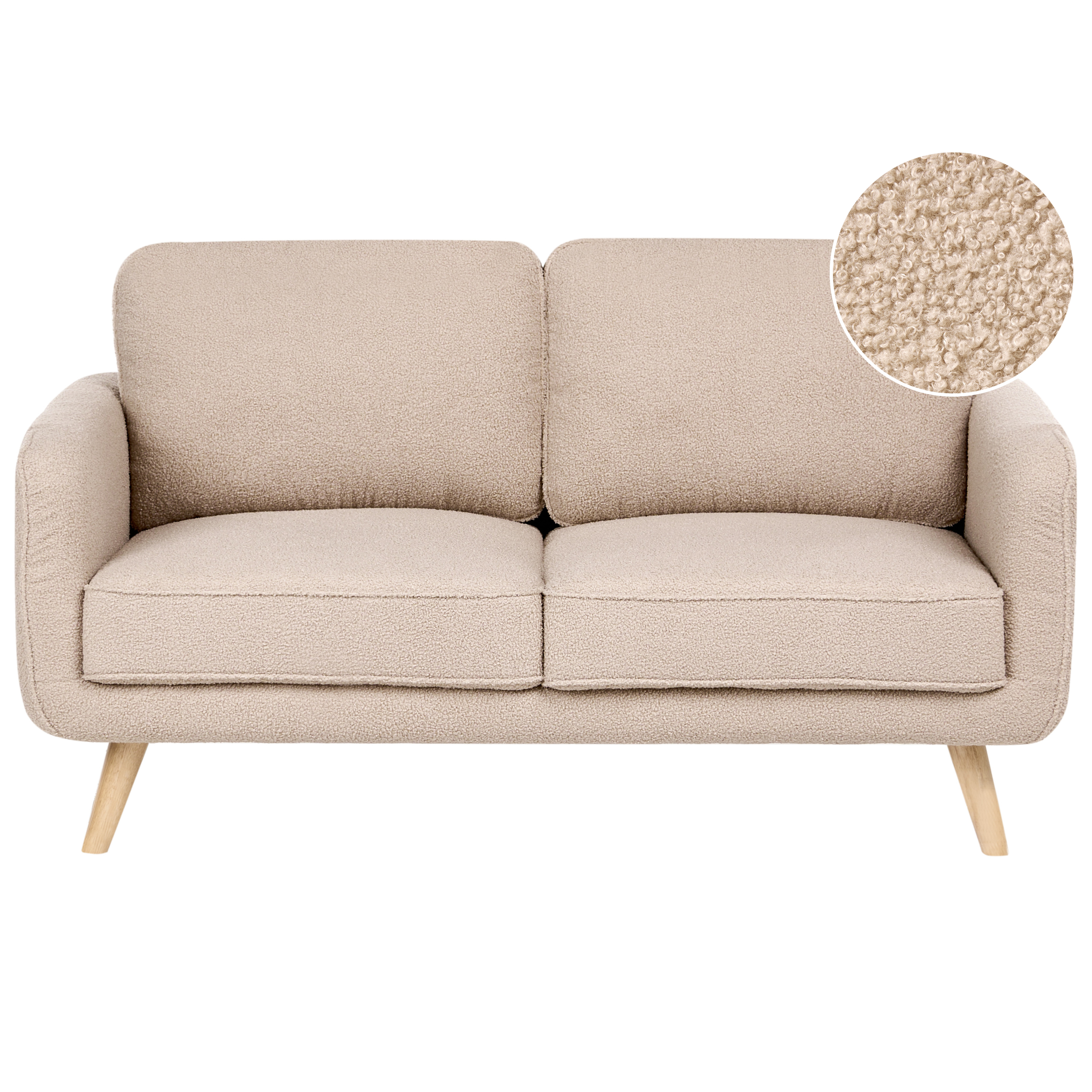 Soffa 2-sits KILJA Bouclé Beige
