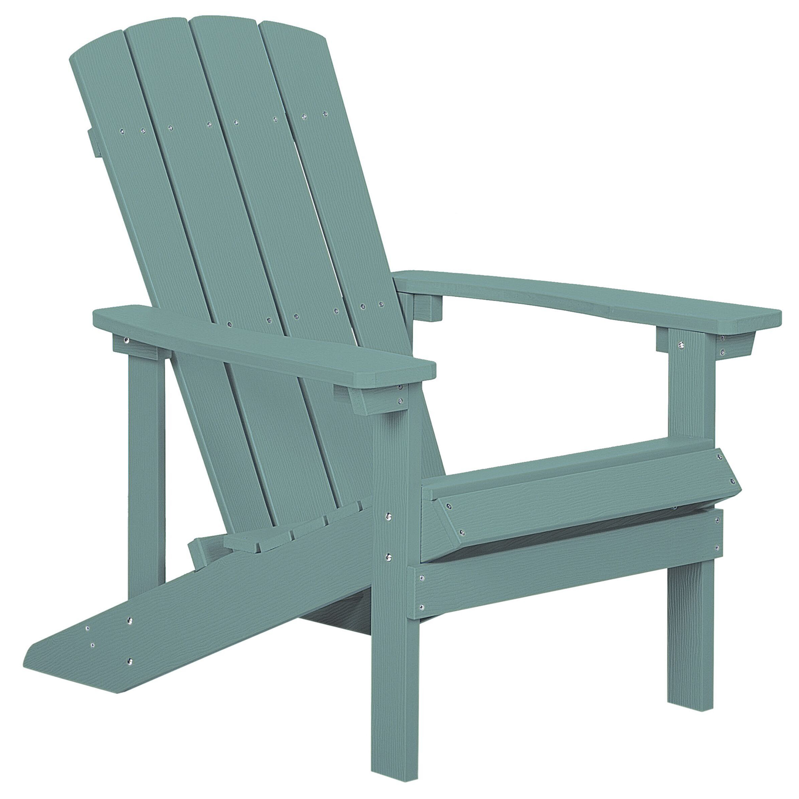 Trädgårdsstol ADIRONDACK med fotpall Turkos
