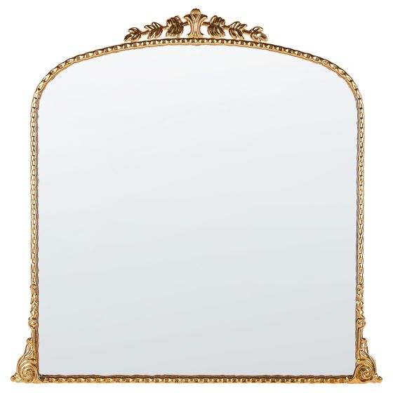 Väggspegel LIVRY 71 cm 71 cm Metall Guld