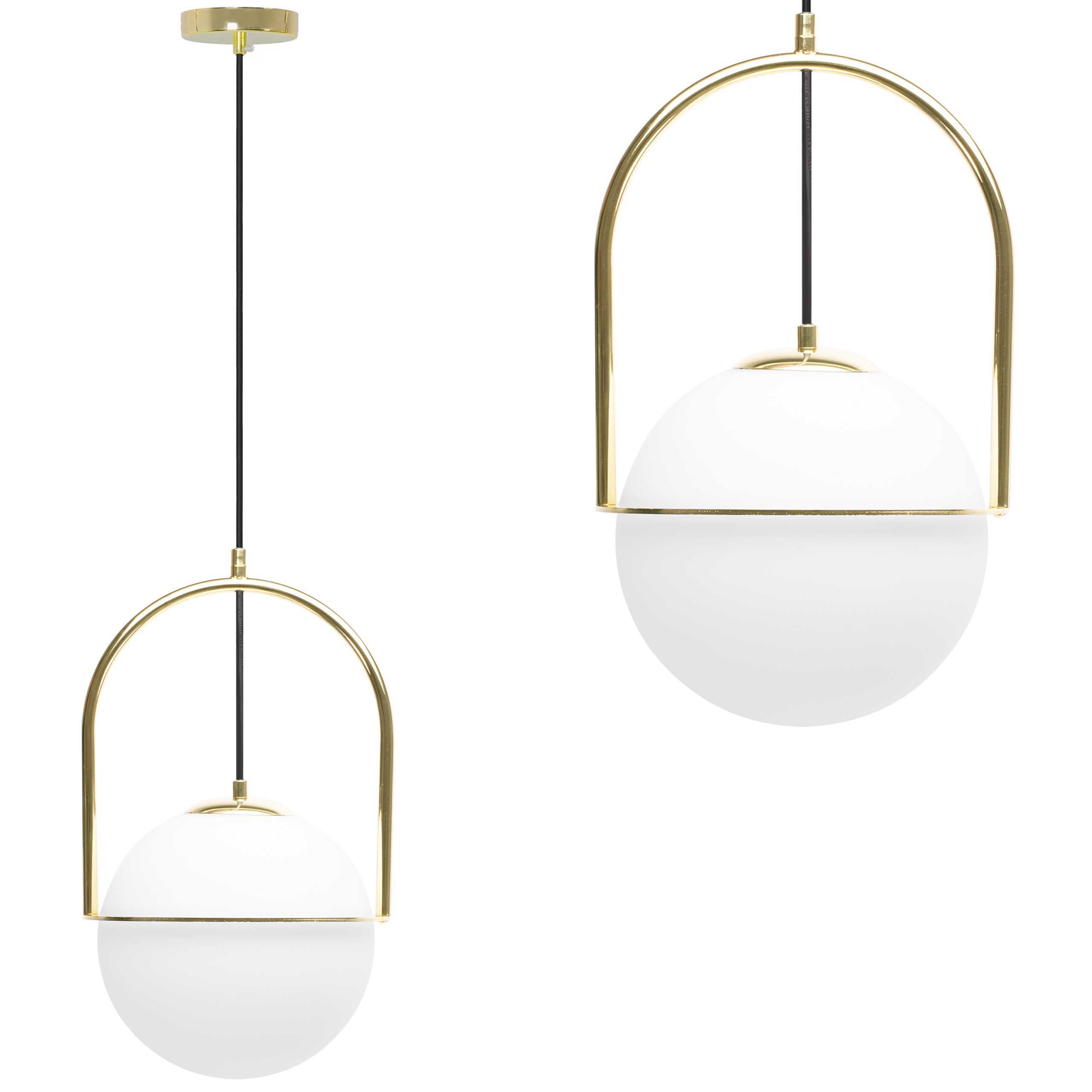 TOOLIGHT hängande taklampa APP1674-1CPT Guld 22,5x23x37cm