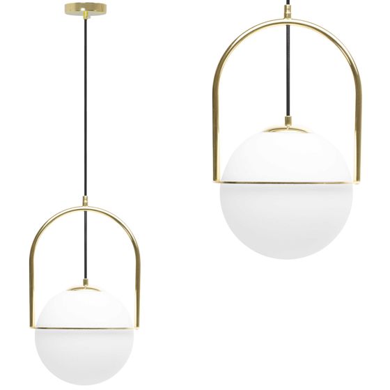 TOOLIGHT hängande taklampa APP1674-1CPT Guld 22,5x23x37cm