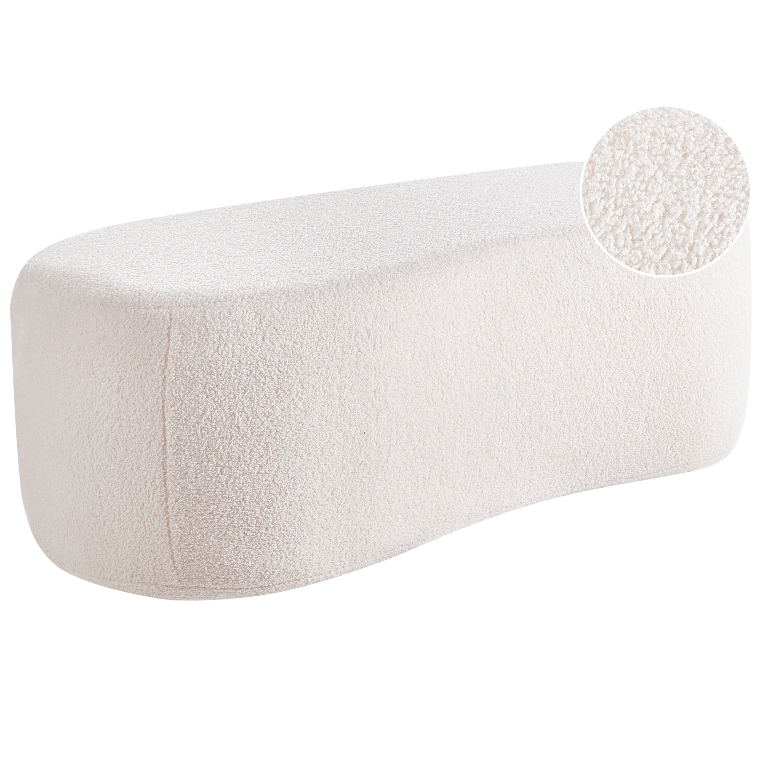 Sittpuff BAYARD Bouclé Off-White