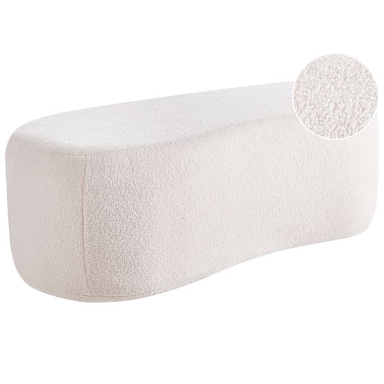 Sittpuff BAYARD Bouclé Off-White