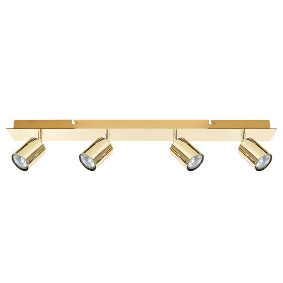 Spotlight med 4 lampor TIGRIS Justerbar Metall Guld