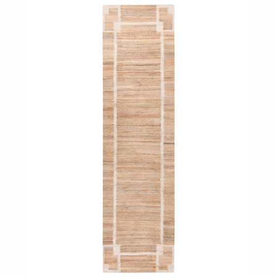 Matta GONDIA Ljusbeige 80 x 300 cm Jute