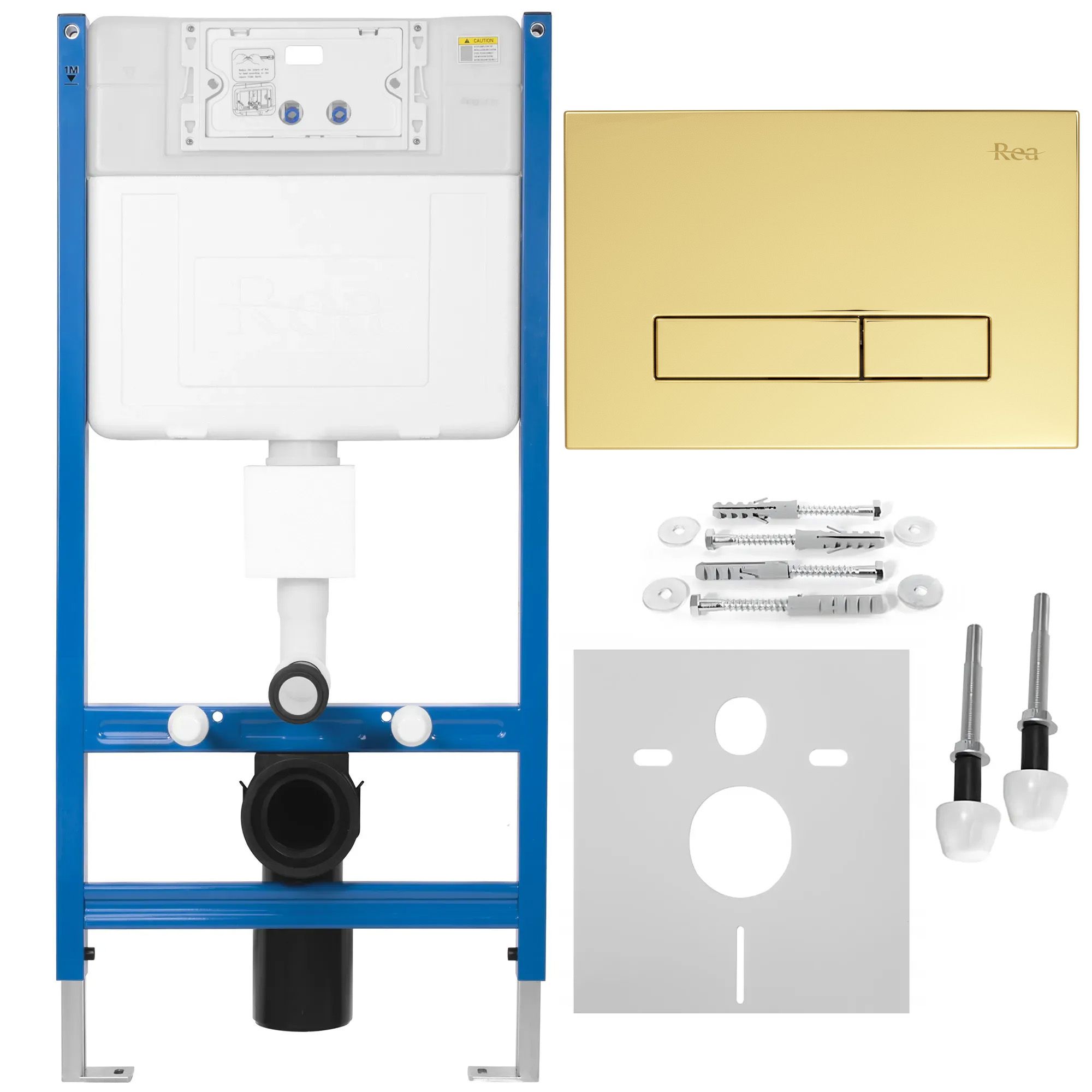 REA Inbyggnadsfixtur K011A-Q Guld, 9x52,5x103,5cm