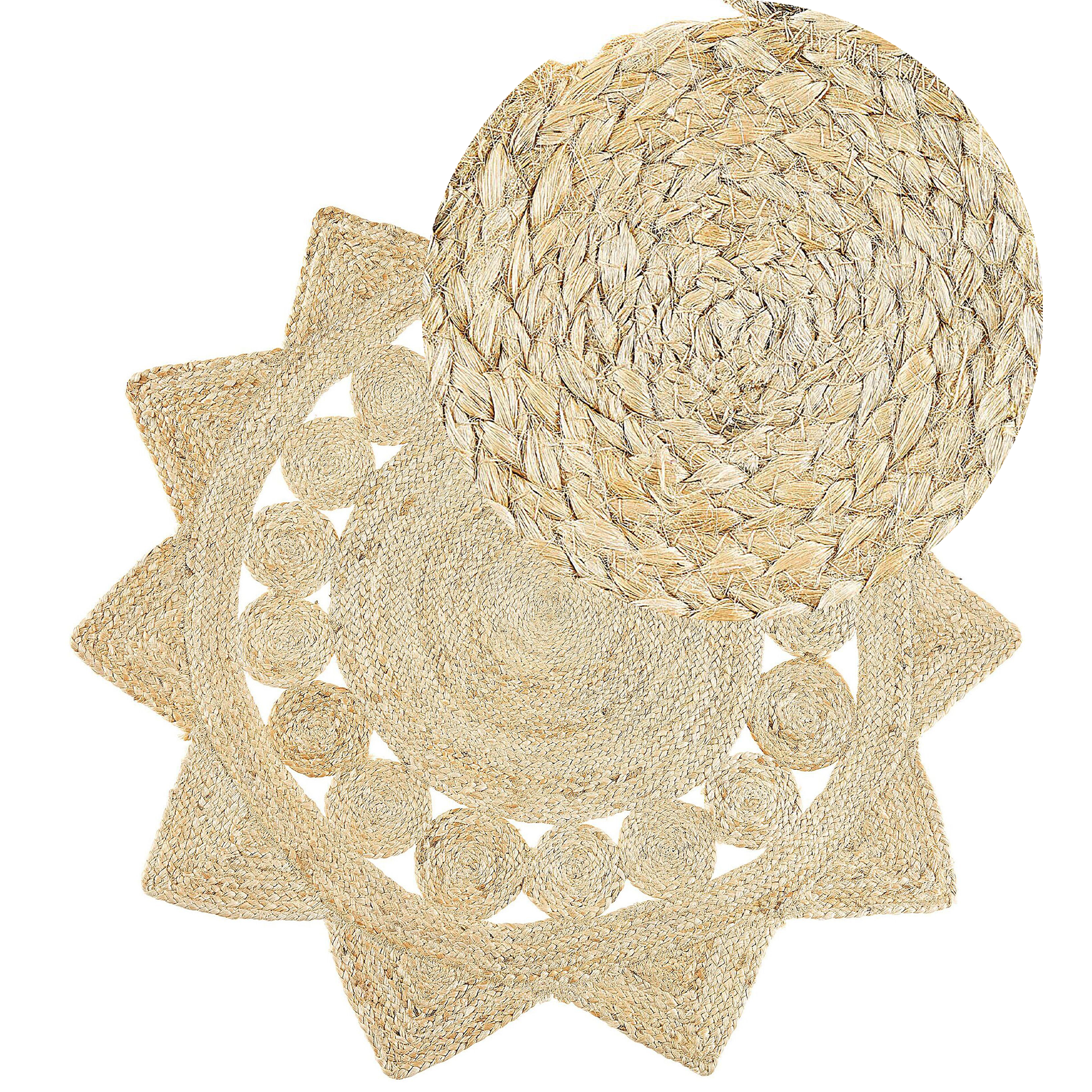 Matta ARABAN Beige ø 120 cm Jute