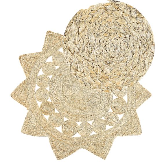 Matta ARABAN Beige ø 120 cm Jute