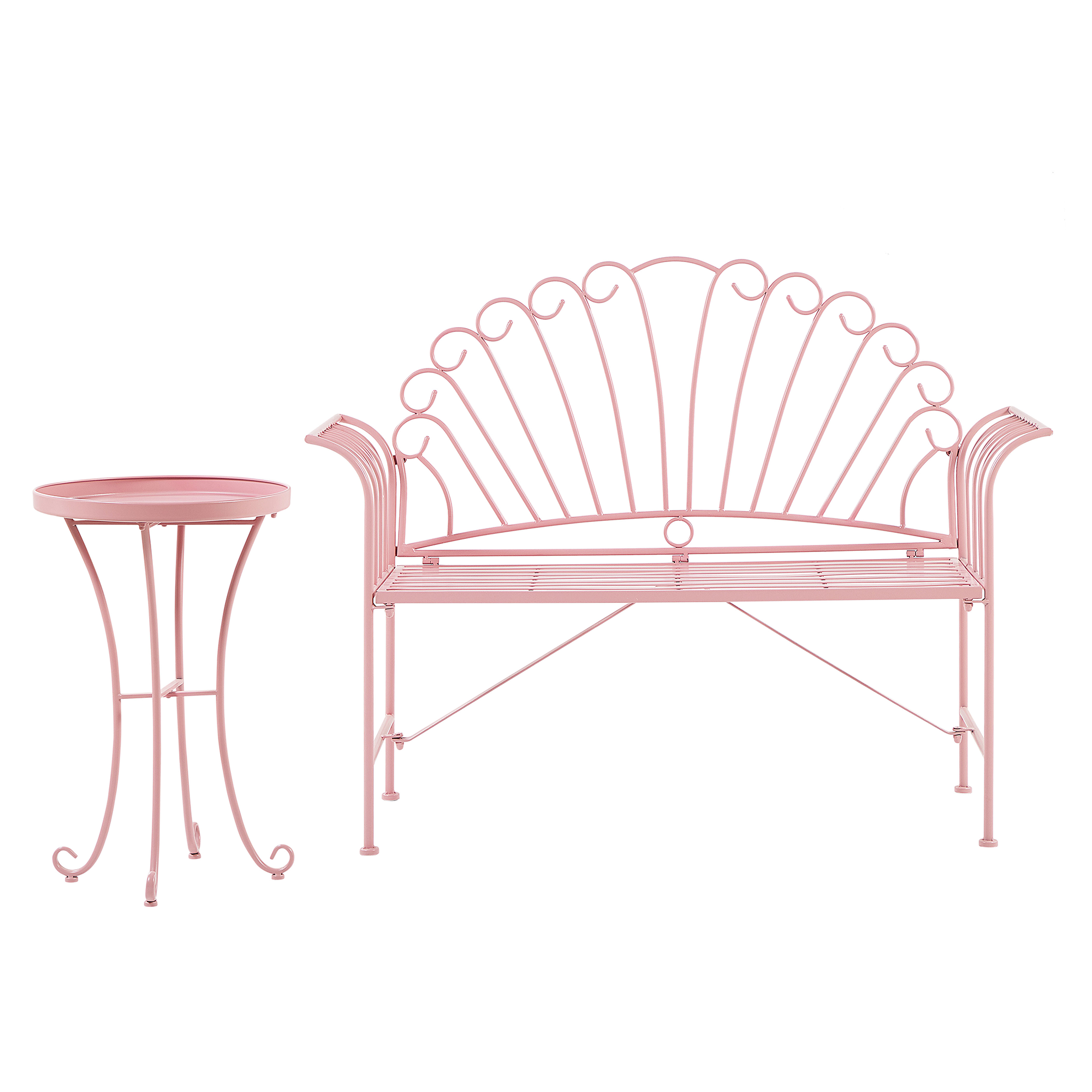 Caféset CAVINIA Metall Rosa