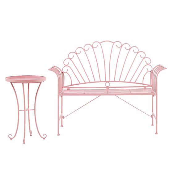 Caféset CAVINIA Metall Rosa
