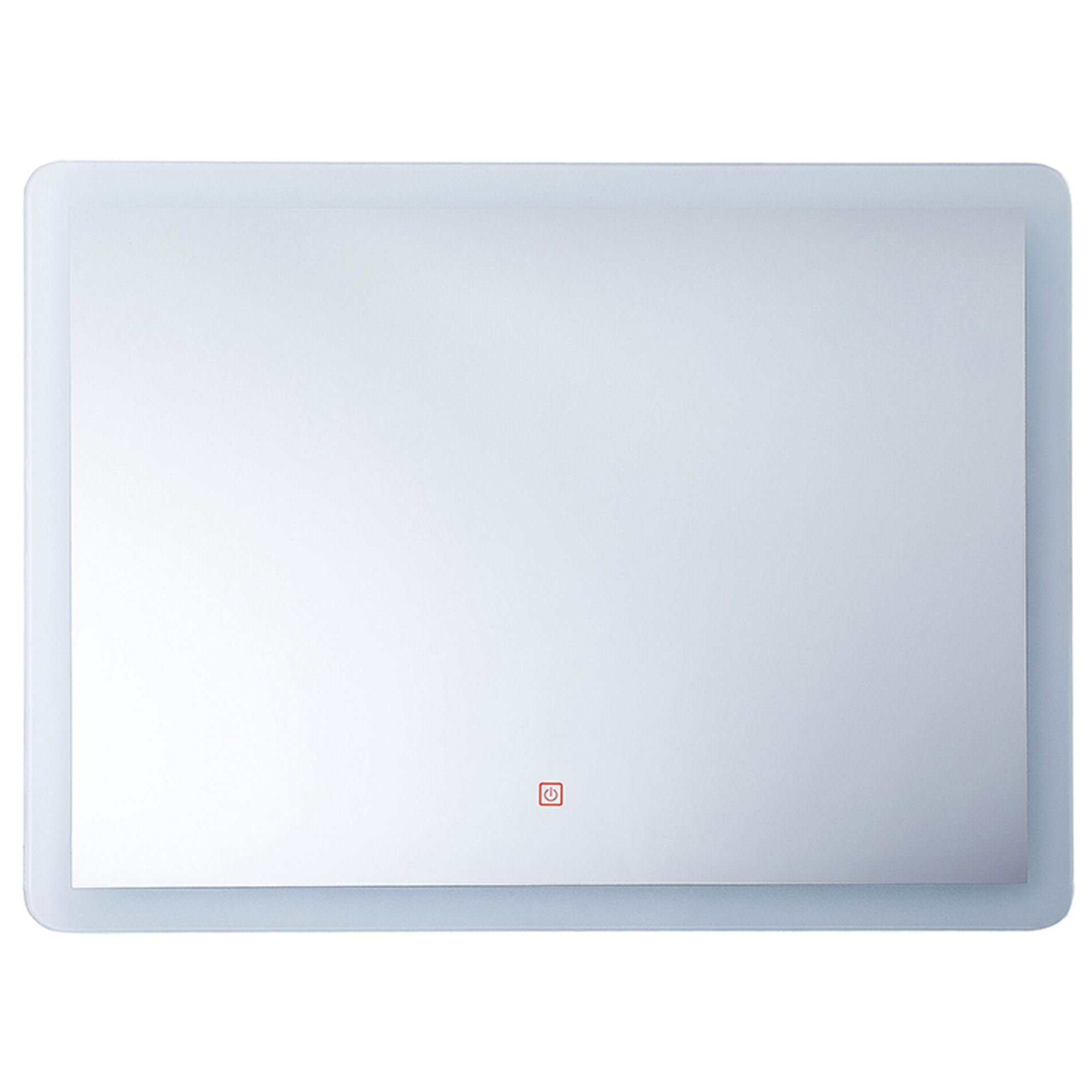Badrumsspegel med LED CORROY 80 cm 60 cm Silver