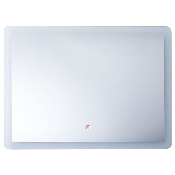 Badrumsspegel med LED CORROY 80 cm 60 cm Silver