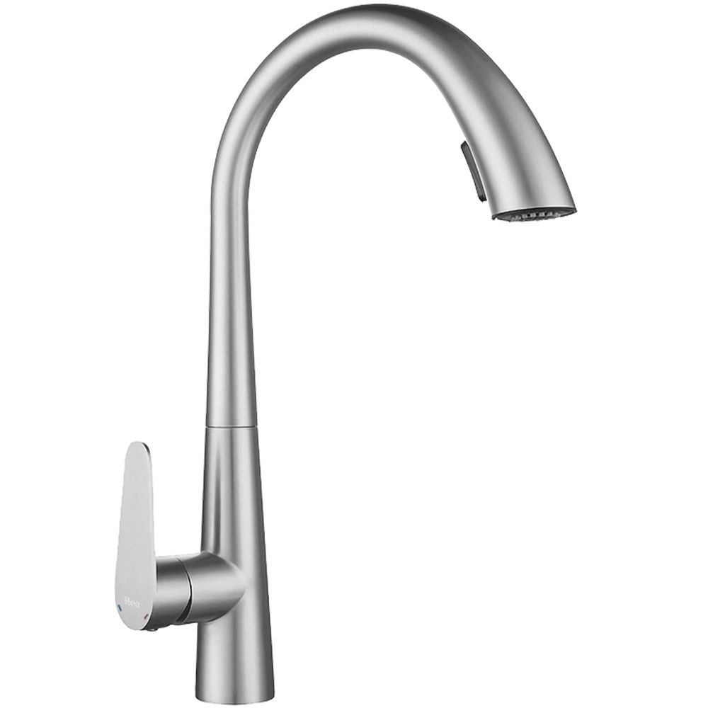 REA Köksblandare JS-K087N ROSS Borstad Nickel, 27,5x5,5x43cm