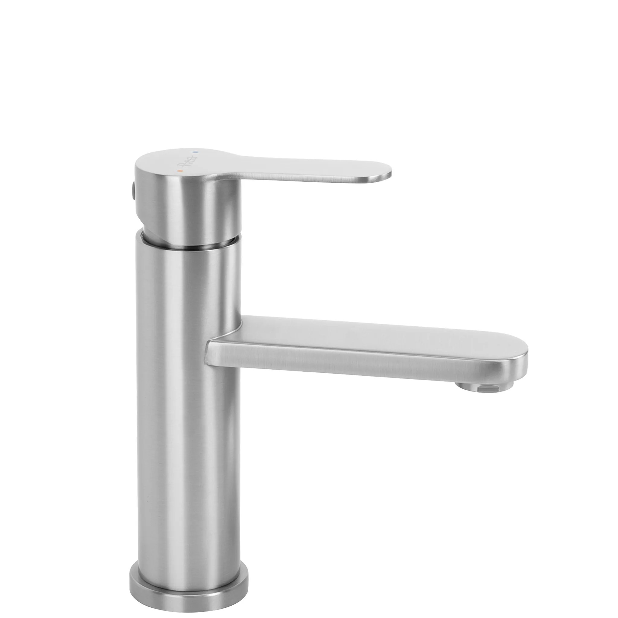 REA Tvättställsblandare Arcos Låg Borstad Nickel, 9,8x20x18,5cm