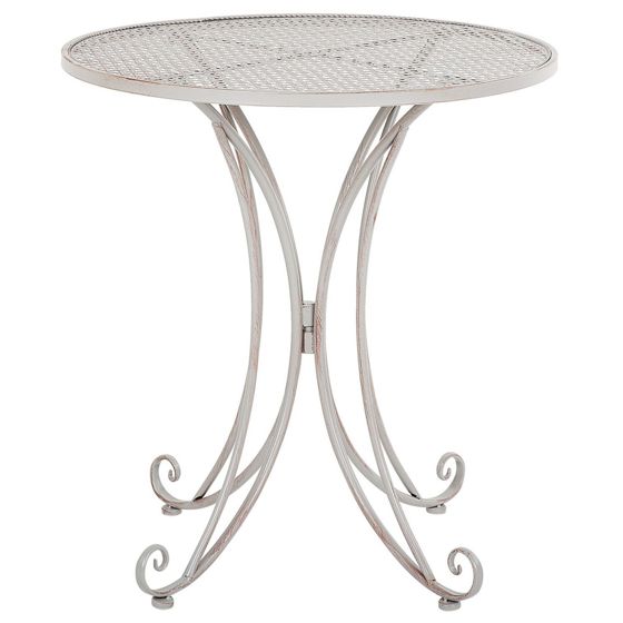Bistrobord CILENTO 71 cm 71 cm Metall Grå