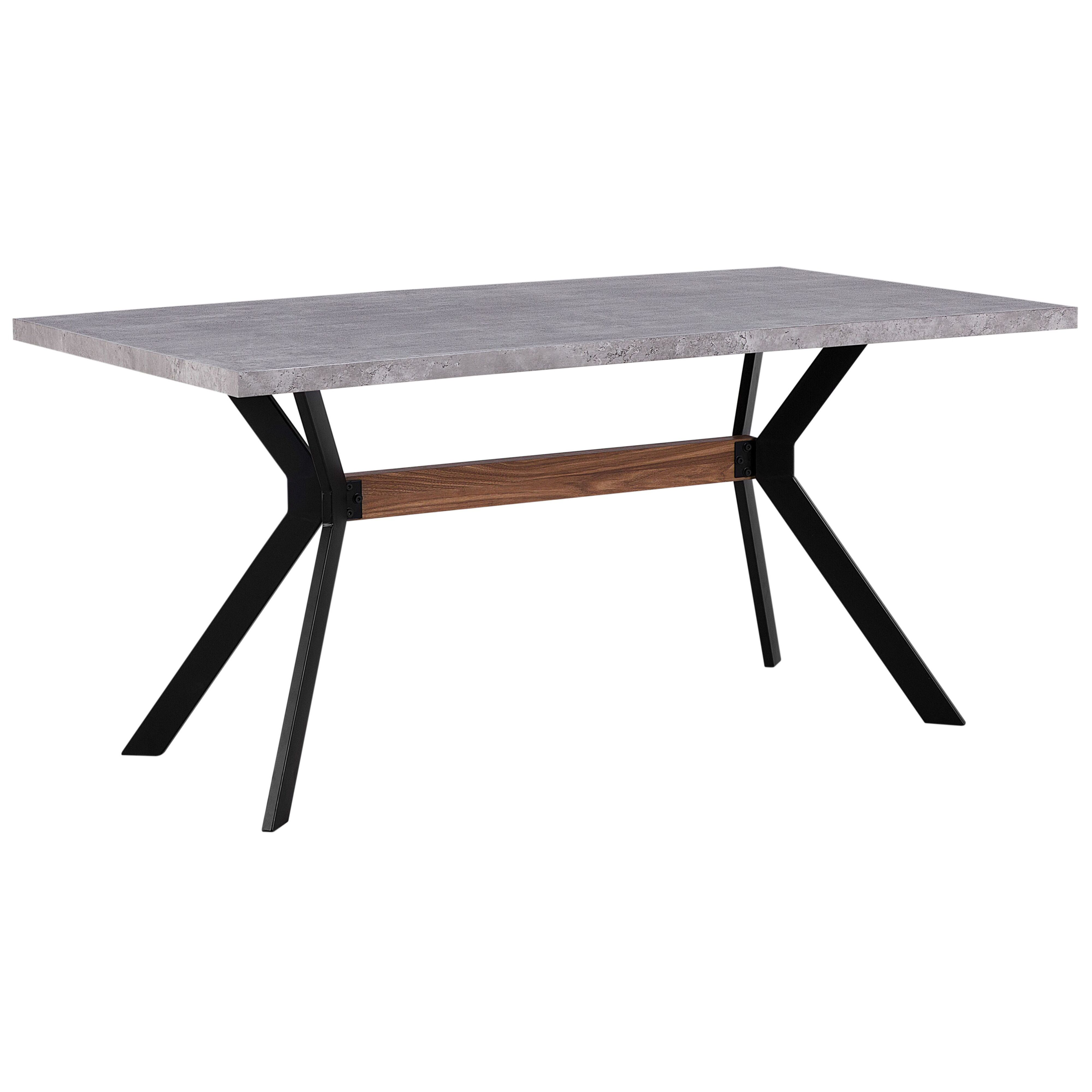 Matbord BENSON Grå betongeffekt 160 cm 90 cm