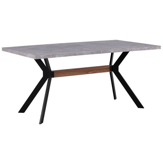 Matbord BENSON Grå betongeffekt 160 cm 90 cm