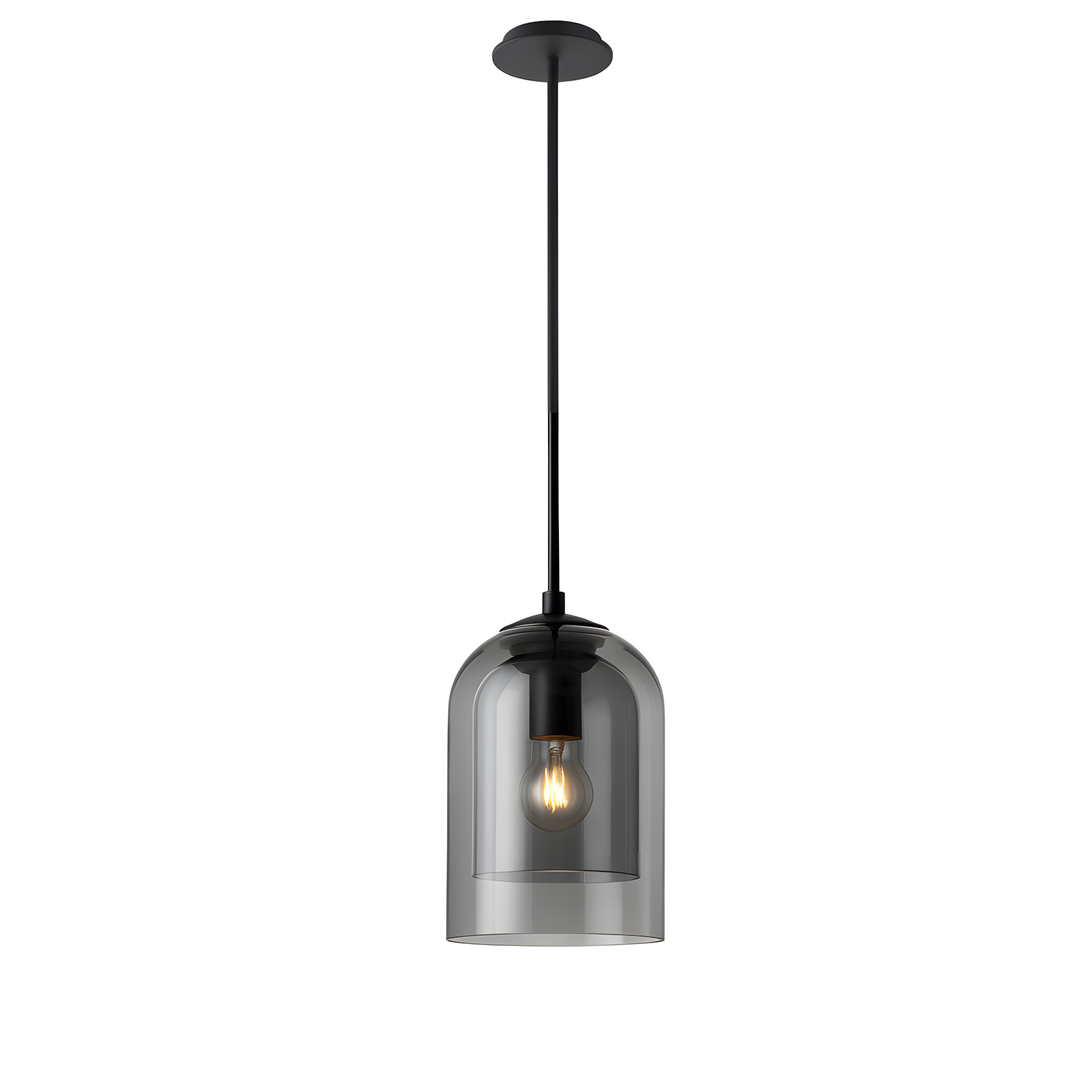 TOOLIGHT hängande taklampa APP1705-1CP Grå 15x15x22cm