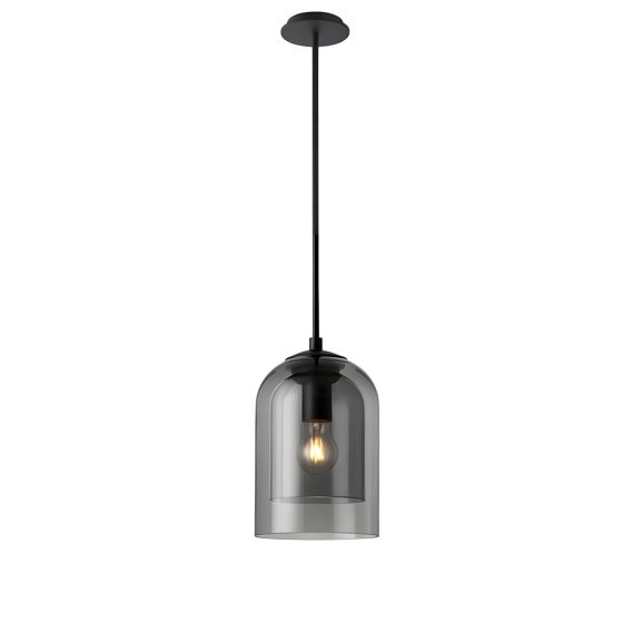 TOOLIGHT hängande taklampa APP1705-1CP Grå 15x15x22cm