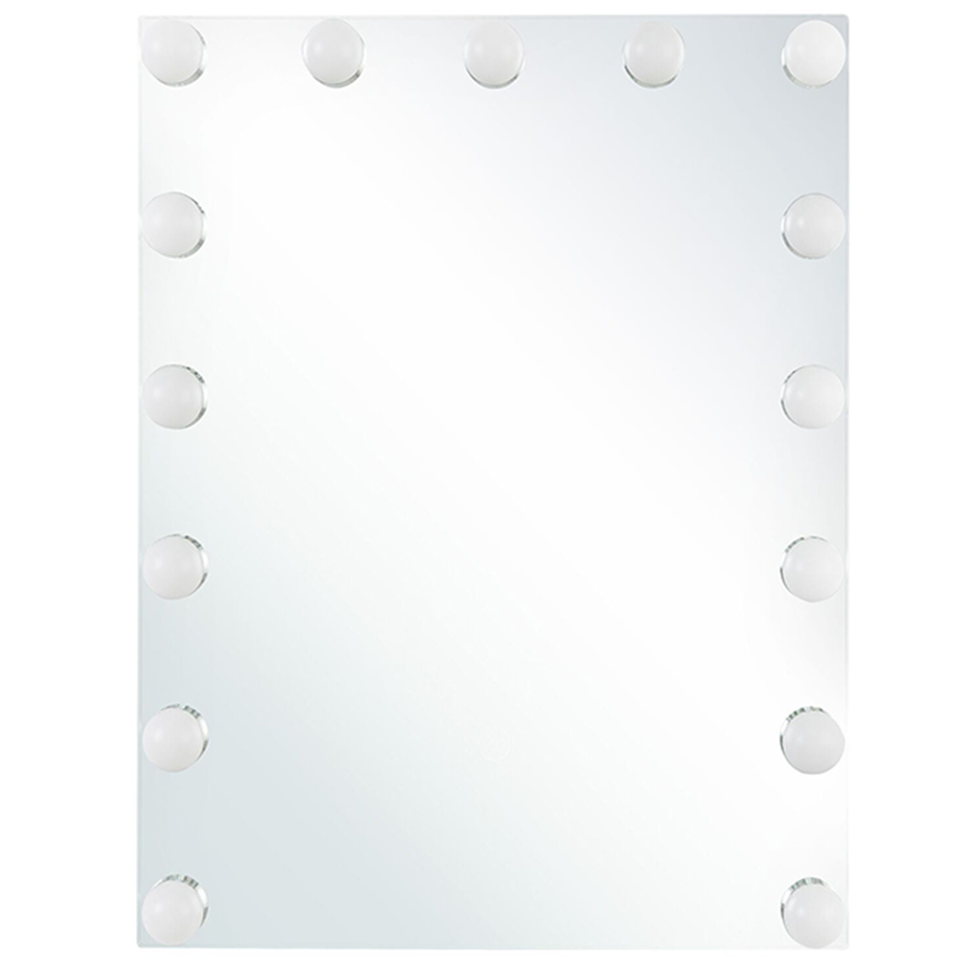 Badrumsspegel med LED LUCENAY 40 cm 50 cm Silver