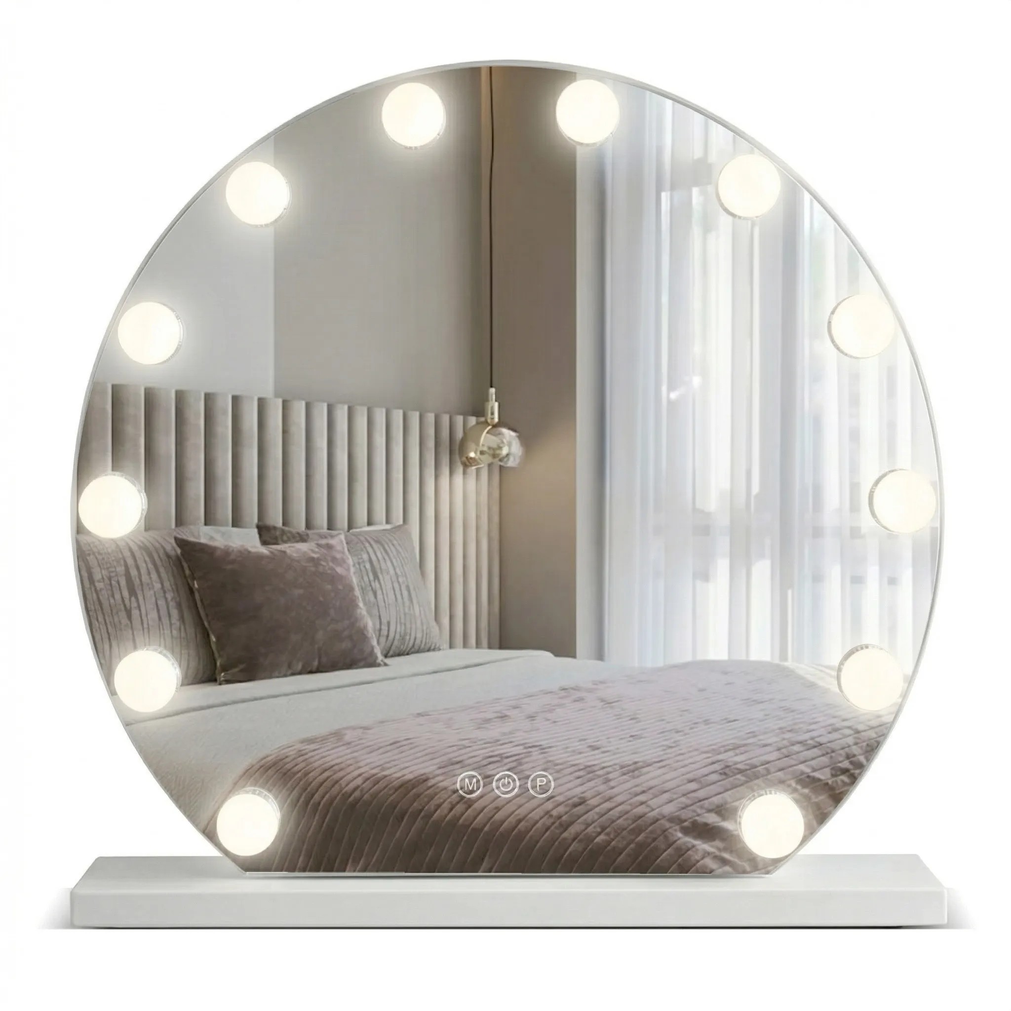REA spegel Hollywood 50cm Led Vit 50x47x12cm