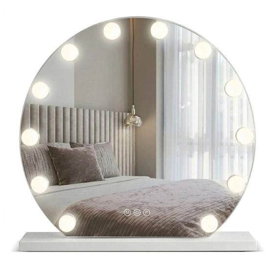REA spegel Hollywood 50cm Led Vit 50x47x12cm
