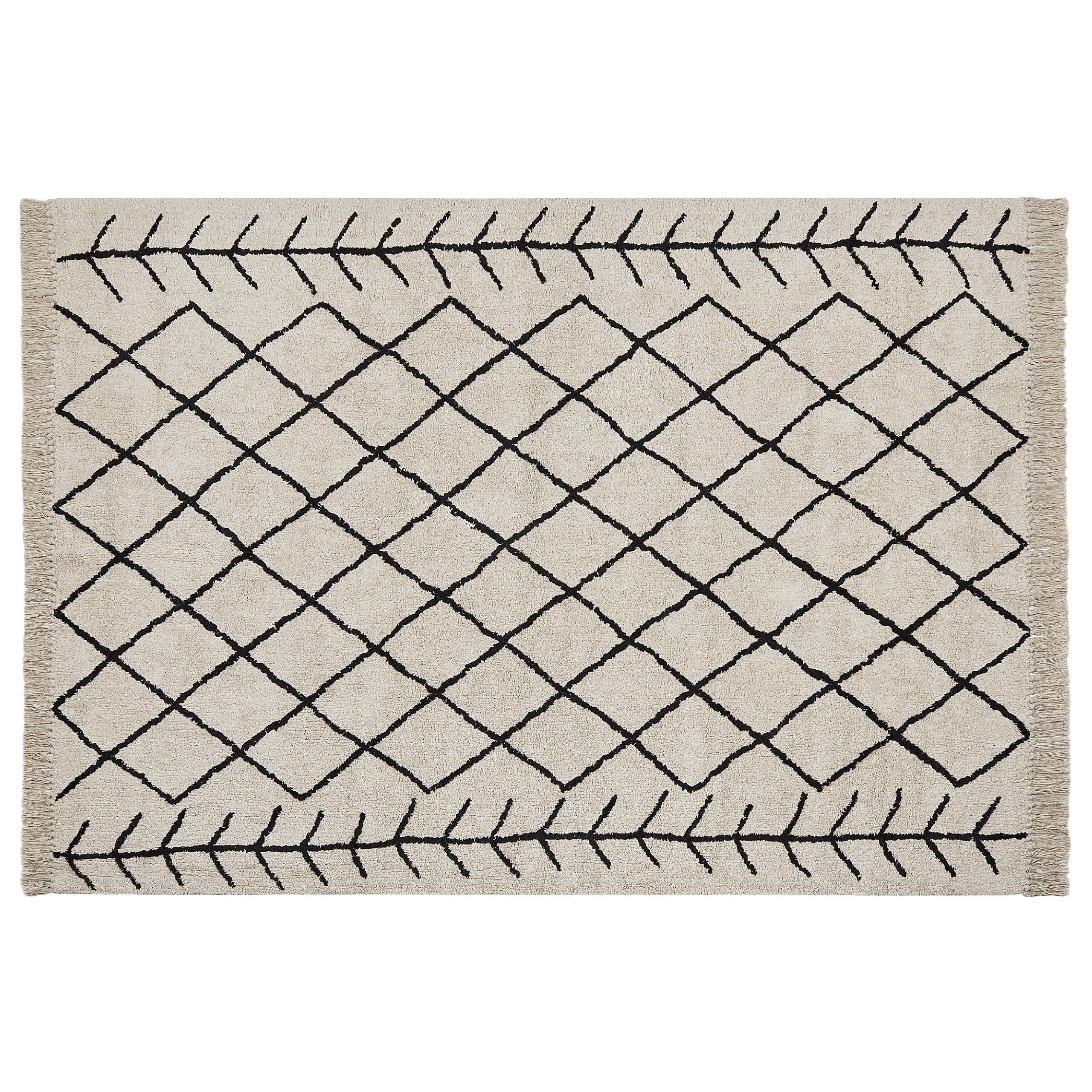 Matta BOZKIR Beige 160 x 230 cm Bomull