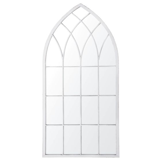 Väggspegel CASSEL 50 cm 115 cm Metall Ljusgrå